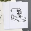 Large (A4) 'Work Boot' Blank Greeting Card (GC00066398)