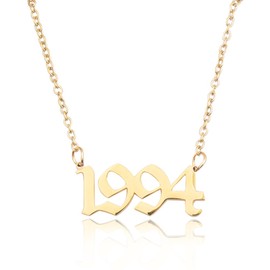 1994 Number Necklace Accessories for Girls Women Gold 1994 Birth Year Necklace Gifts for Best Friend Birthday Necklace Gifts for Daughter Granddaughter Birthday Gifts for Wife Girlfriend