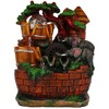 Table top Elephant & Trees 10" Water Fountain Cascading Waterfalls