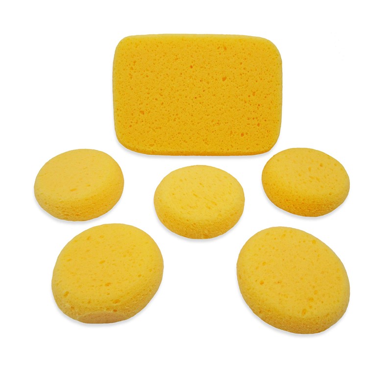 Premium Synthetic Art Crafts Sponges - 6pc Value Pack for