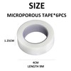 6 Pieces Microporous Surgical Tape, Microporous Breathable Emergency Tape, Emergency