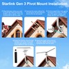 Starlink Gen 3 Standard Wall Mount, Adjust 20° Tilt Angle