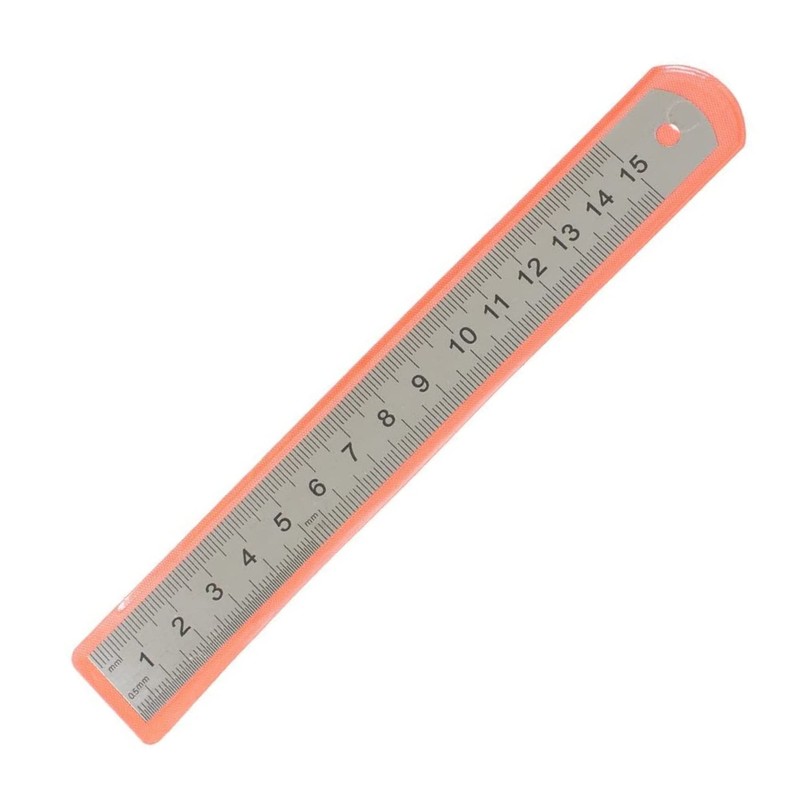Glamified, Stainless Steel Ruler 15cm+20cm+30cm Office Ruler 3 Pieces Set