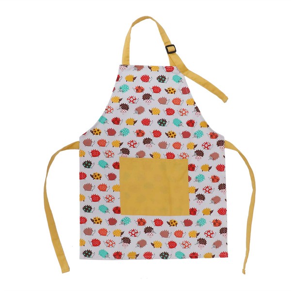 BESTonZON Children's Cotton Apron with Pockets, Adjustable Children's Bib for