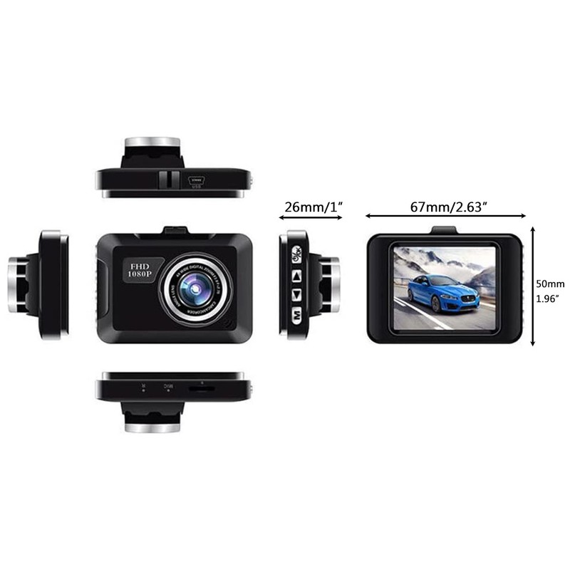 Dash Camera FHD 720P Car Camera 2022 Upgraded 2.0 Inch