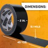 Lockport Black Duct Tape Heavy Duty 2in x 45 Yards