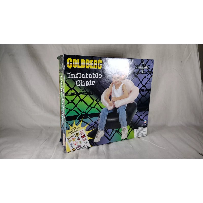 NIB Bill Goldberg Inflatable Chair WcW WWE Wrestling 1999 Silly