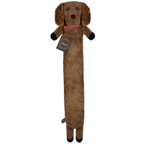 Extra Long Hot Water Bottle – Super Soft Novelty Plush Cover – Natural Rubber for Longer Heat and BPA Free – Perfect for Pain Relief on Aches or Injuries (Sausage Dog)