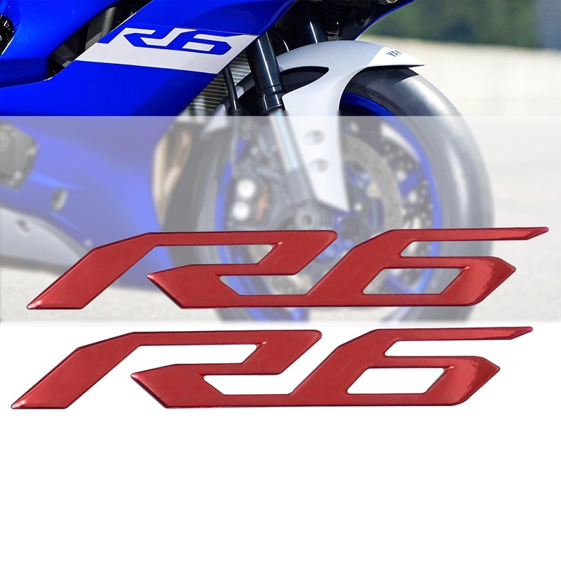 Reflective Motorcycle 3D Emblem Fairing Stickers Decal Compatible with YZF600