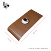 ABACHI WOOD Natural Wood Sofa Tray Heat Resistant Drink Snack