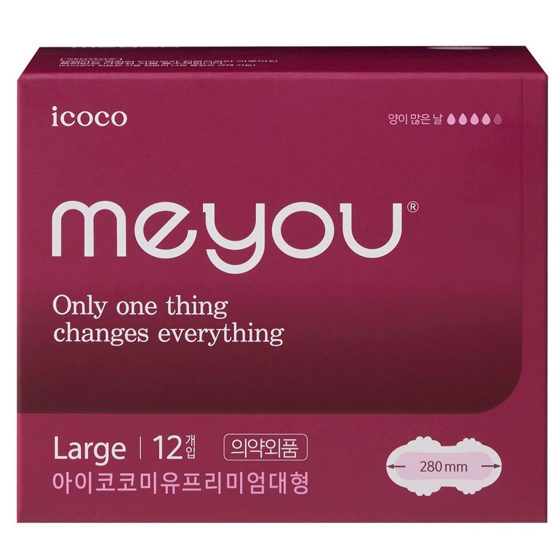 meyou Icoco Premium Sanitary Pad 14P - Premium Sanitary Pad