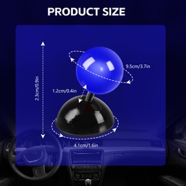 Car Push to Start Button Rocker, Car One Button Start Lever, Car Engine Start Stop Button Joystick, Full Metal Ball-Bar Automotive One-Touch Start Button Starter Cover Decorative Accessories (Blue)