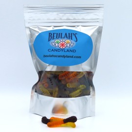 Beulah's Fall Mini Gummy Worms, 1 Pound Package, 100 Pieces of Candy