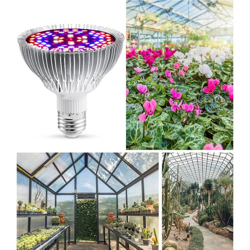 Plant Lamp Bulb Full Spectrum 50W E27 Base 78 Beads