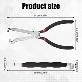 BOXOB 2pcs Electrical Disconnect Pliers Tools, Automotive Electrical Connector Pliers with Connector Separator Angled Wire Plug Removal Tool for Car Wiring