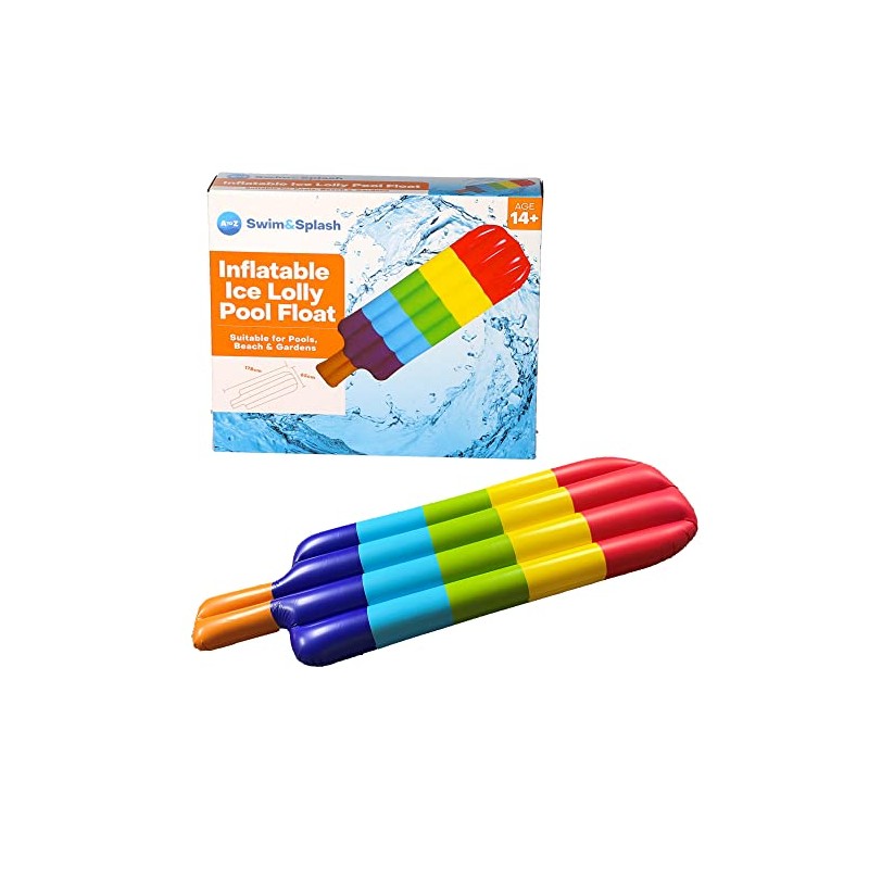 Padgett Bros Inflatable Ice Lolly Pool Float, Red, L