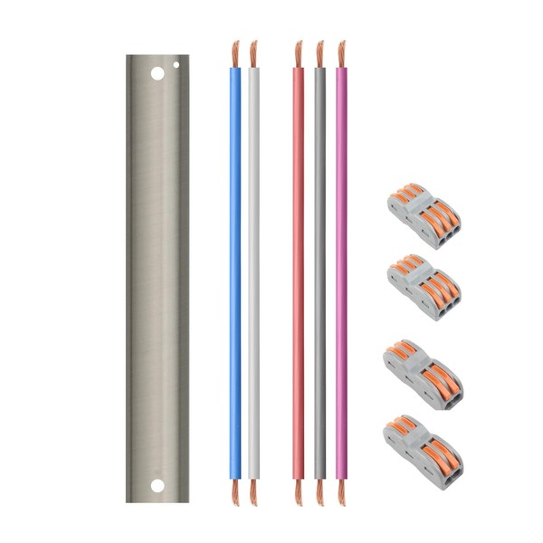 FUJIBONNY 15" Ceiling Fan Downrod, 【1" Outside Diameter】Brushed Nickel Extension