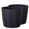 Tymar Flowerpot, planter, pack of 2, round shape (2 pack),