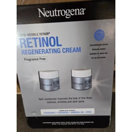 Neutrogena 2 Pack Neutrogena Rapid Wrinkle Repair Regenerating Cream fragrance free 1.7oz