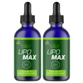 Pelican Vitamins LIPO MAX - Amino Diet Drops- Keto & Weight Support- 2 Bottles- 120ml (2fl oz)