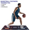 PATIKIL Basketball Training Mat 2.5mm Rubber Basketball Footstep Pad Non-Slip