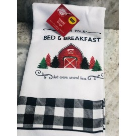 ShipN24Hours. New-“Hot Cocoa Served Here”. Towel Linge: 15 In X 25 In.