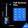 toolant Torx T30 Impact Bit Socket Set 2pcs,1/2" S2 Steel