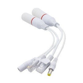 Laroal 1 Pair POE Splitter Outdoor Waterproof Power Over Ethernet Splitter for Network Camera IP Camera AP Voip Phone