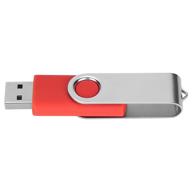 USB Flash Drive Candy Red Rotatable Portable Storage Memory Stick