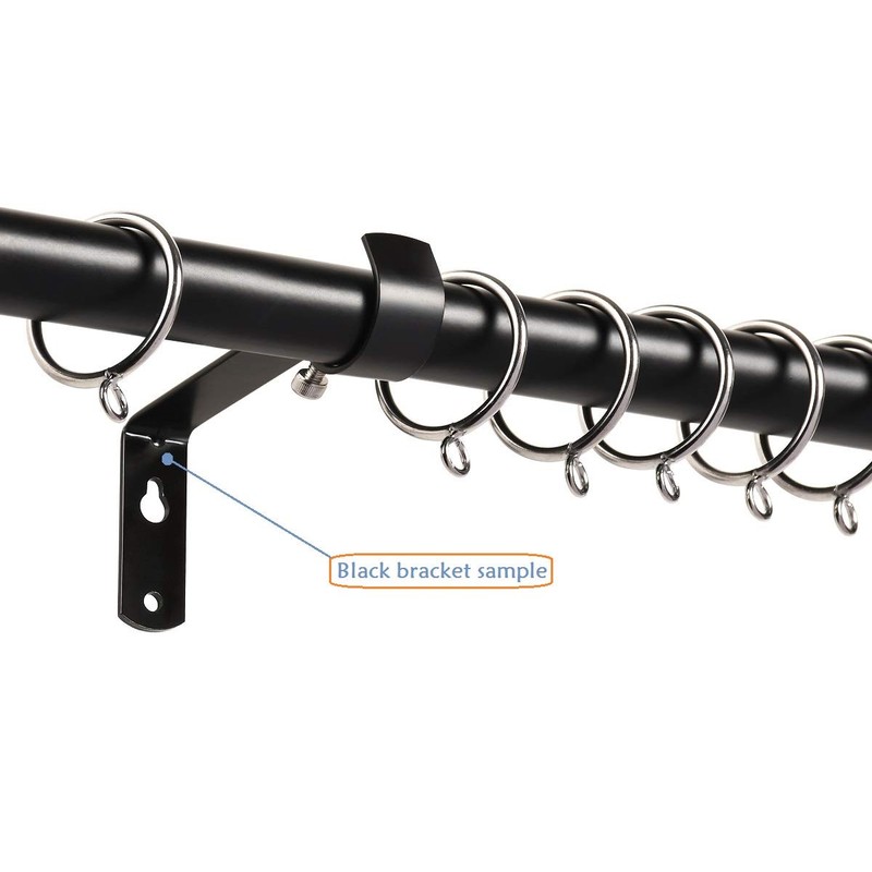 Fix Curtain Rod Bracket Set of 4 for 1 Or