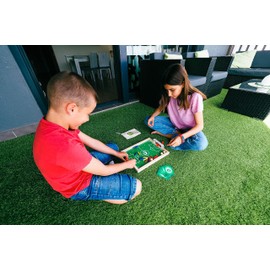Mini Plakks Football Board Game for Children, Wooden Kicker for Quick Games and Unique Tactics, Gift Girls Boys, Lots of Entertainment, Portable, Age 5-99, 2 to 4 People