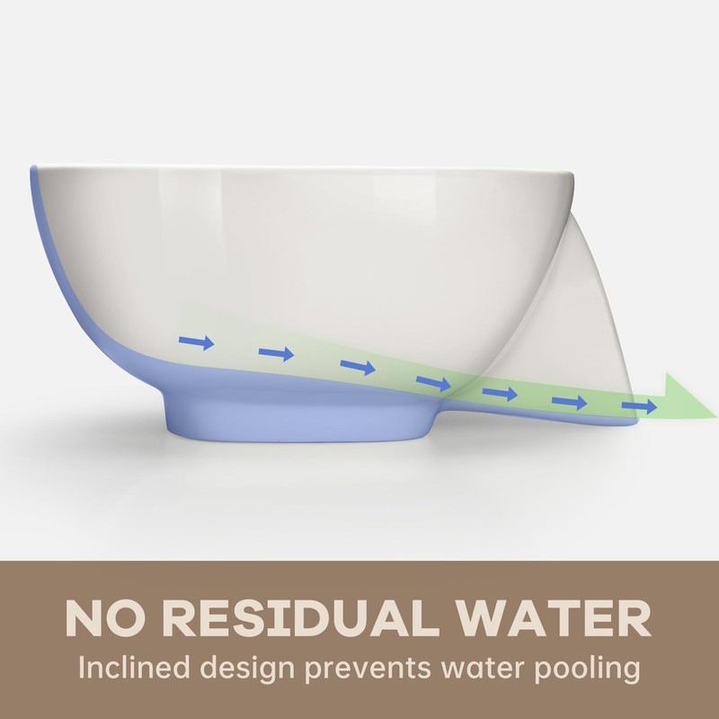 NiHome Multifunctional Ceramic Food Strainer with Integrated Drain Spout, Large