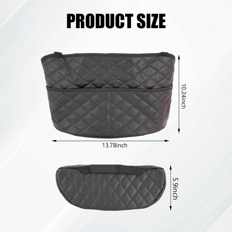 braxan Car Purse Holder Between Seats, Large Capacity Purse Holder