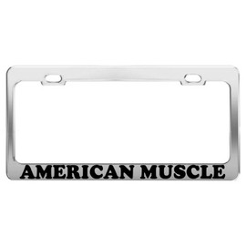 American Muscle License Plate Frame CAR Accessories Positive Message