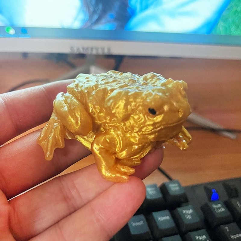 Taba Squishy Frog Toy, Realistic Frog Figurines Simulation Animal Model