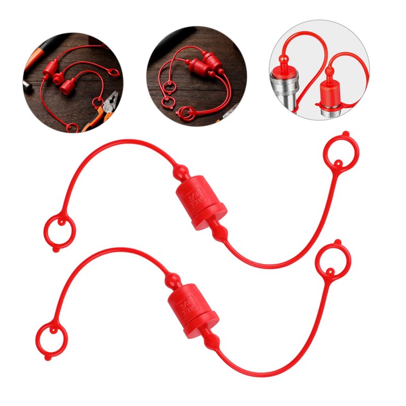 ULTECHNOVO 2 Sets Hydraulic Quick Coupler Dust Caps 1/4 Inch