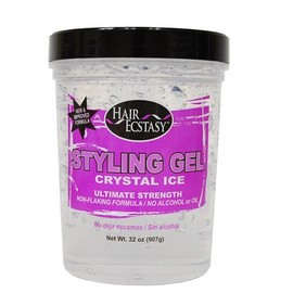 Hair Ecstasy Styling Gel 32oz Crystal Ice Ultimate Strength