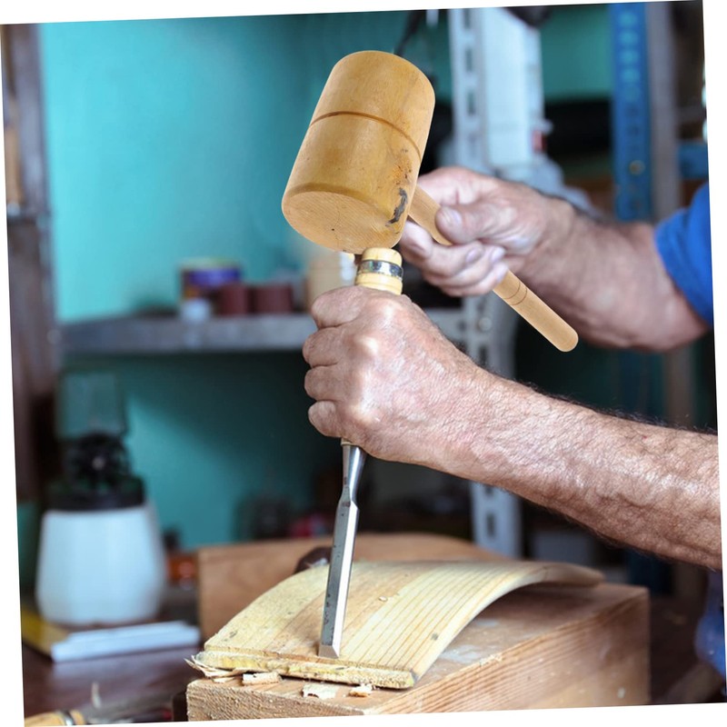 OSALADI Professional Carpenter Mallet Wooden Hammer for Woodworking Tools for