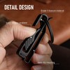 FEGVE Duty Belt Key Holders Titanium Carabiner Keychain Belt Clip