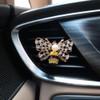ORIESSE Bling Car Accessories,2pcs Yellow Alloy Bee Car Air Freshener