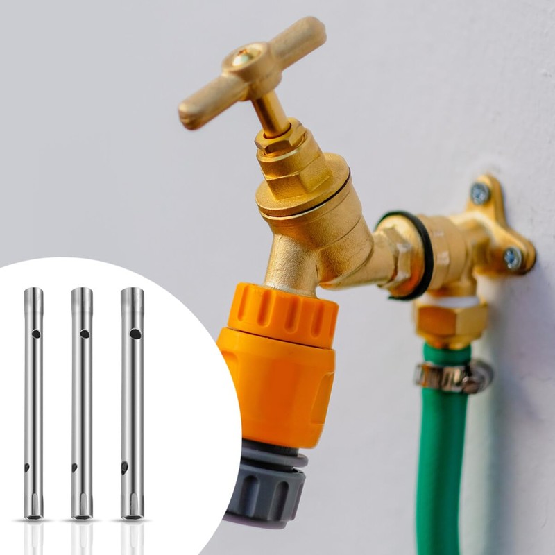 Yardwe 3PCS Water Tap and Horseshoe Piece Installation and Maintenance