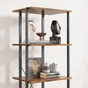 GAOMON 4 Tier Bookshelf with Storage Drawers,70.9 Inch Tall Industrial