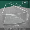 JEISSLIA Lazy Susan Cabinet Organizer Bins for 26"/ 28"/ 32"