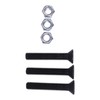 Chamixx 3X 1/2 x 3'' Chipper Knife Blade Bolts with