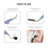 SIVOTE Eyelash Extension Tweezers Fiber Tips, Set of 6, Curved,