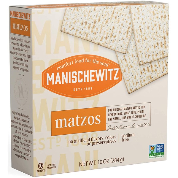 Manischewitz, Matzo; Unsalted, Size - 10 OZ, Pack of 3
