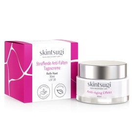 skintsugi Anti Aging Creme Frauen mit Bio Retinol - Wirkung klinisch getestet/Feuchtigkeitscreme Gesicht - Tagescreme mit Lichtschutzfaktor/Gesichtscreme vegan - 50 ml