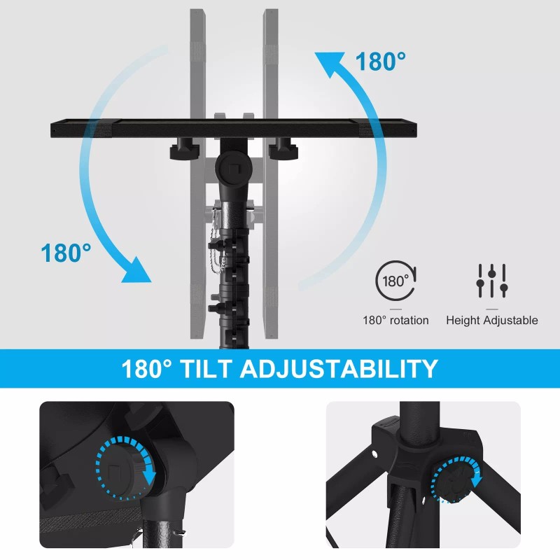 DECOSIS Projector Stand Tripod, Laptop Tripod Stand Adjustable Height from