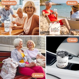 Retirement Gift for Woman 2025 – Best Retirement Present with Humorous Happy Retired Quotes for Teacher, Mom, Nurse, Doctor, Coworker, Boss Lady – Funny Retiring Coffee Tumbler & Tote Bag Set