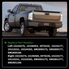 Clear Tail Light Assembly Compatible with 1999-2002 Silverado 1500 2500/1999-2007